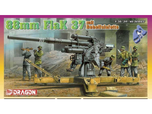DRAGON maquette militaire 6523 88mm Flak 37 & Behelfslafette 1/3