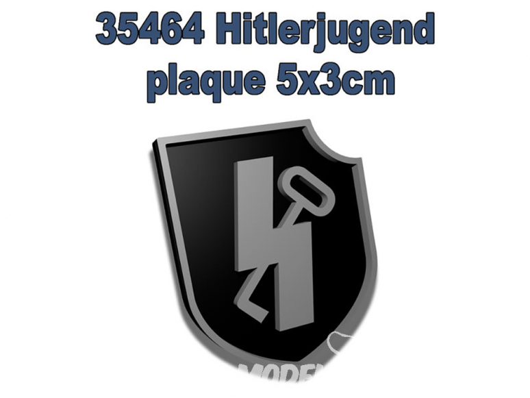 FC MODEL TREND accessoire résine 35464 Plaque Hitlerjugend 5x3cm
