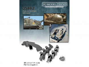 FC MODEL TREND accessoire résine 35482 Set détails M48E5 Dragon 1/35