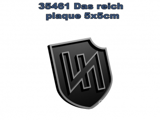FC MODEL TREND accessoire résine 35461 Plaque Das Reich 5x5cm