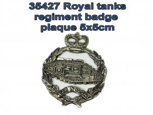 FC MODEL TREND accessoire résine 35427 Plaque Royal tank regiment 5x5cm