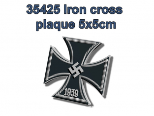 FC MODEL TREND accessoire résine 35425 Plaque Iron cross 4x4cm