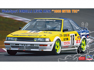 Hasegawa maquette voiture 20531 Weds Sports Corolla Levin AE92 1989 Inter TEC 1/24