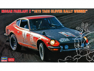 Hasegawa maquette voiture 20529 Nissan Fairlady Z 1973 TACS Clover Rally Vainqueur 1/24