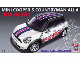 HASEGAWA maquette voiture 20532 Mini Copper S Countryman ALL4 Union Jack Partie 2 1/24