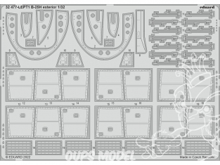 Eduard photodécoupe avion 32477 Extérieur B-25H Hk Models 1/32