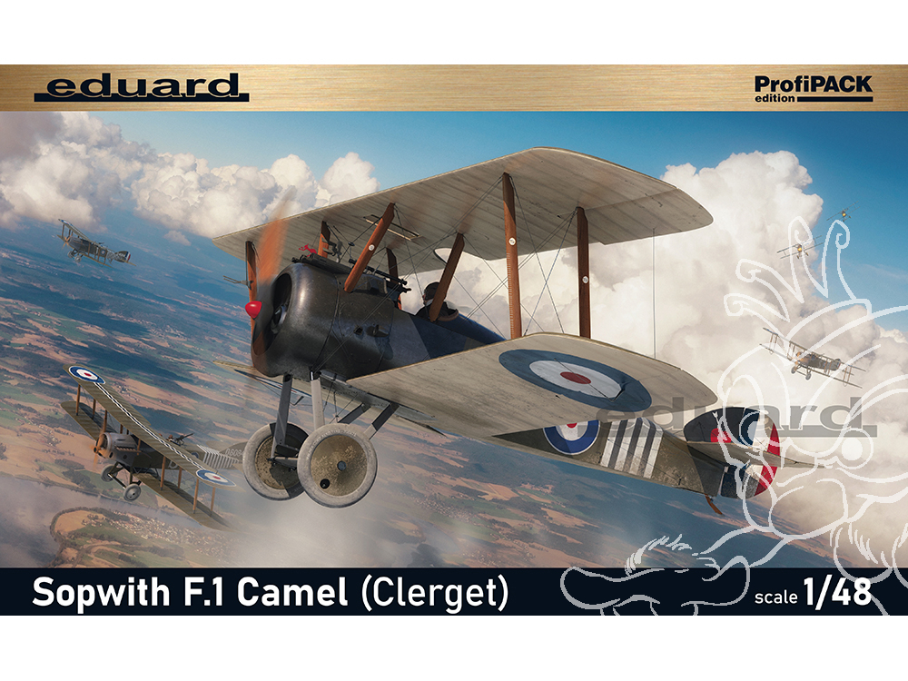 Maquette d'avion en bois SOPWITH CAMEL F1 1/16