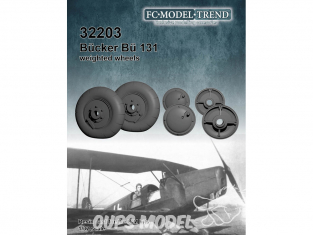 FC MODEL TREND accessoire résine 32203 Roues lestées Bukker Bu 131 Icm 1/32