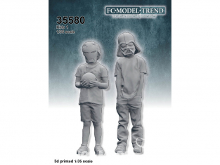 FC MODEL TREND figurine résine 35580 Enfants Set 1 1/35