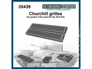 FC MODEL TREND accessoire résine 35439 Grilles Churchill 1/35