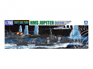 AOSHIMA maquette bateau 57674 HMS Jupiter Destroyer Britannique 1/700