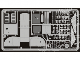 EDUARD photodecoupe avion 32116 Exterieur Mig-29 Fulcrum 1/32