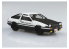 Aoshima maquette voiture 59616 Toyota AE86 Trueno Initial D Takumi Fujiwara Comics Vol.37 1/24