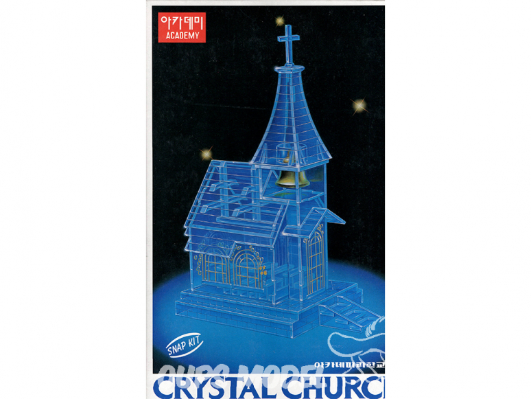 Academy maquette 2005 Crystal eglise Snap Kit