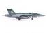 Academy maquette avion 12565 USN F/A-18E VFA-195 &quot;Chippy Ho&quot; 1/72