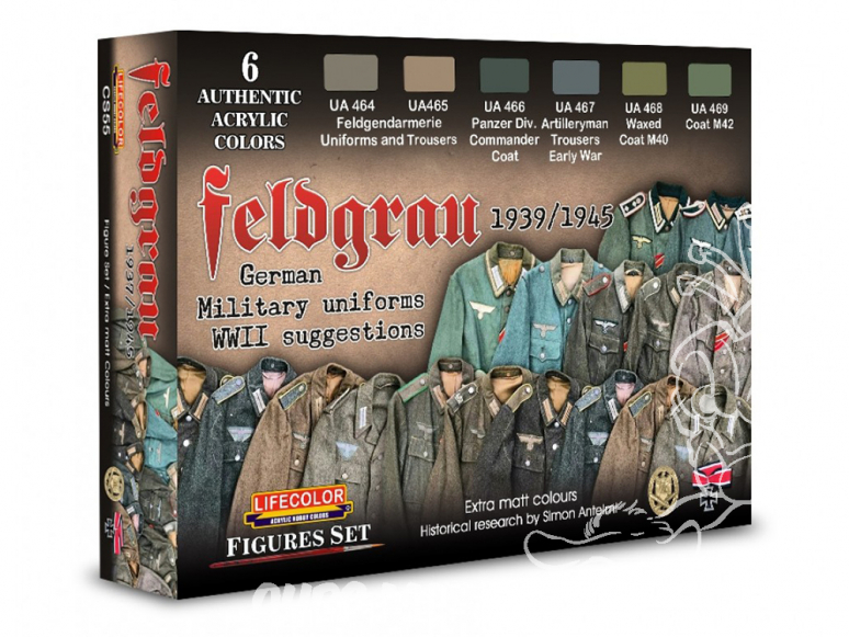 Lifecolor set de peintures CS55 Feldgrau Suggestions