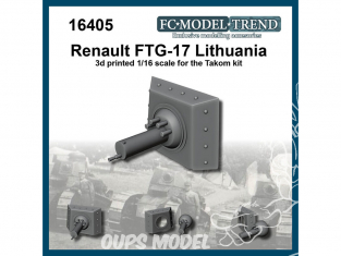 FC MODEL TREND accessoire résine 16405 Renault FT-17 Lithuanien 1/16