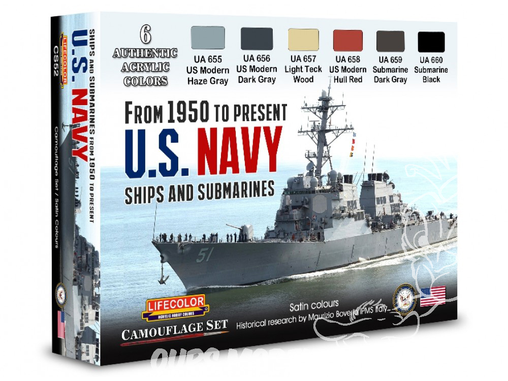 USS Torsk - Massif de Conversion - 3D [1:72 Gato Class Revell] par Iceman 29 - Page 2 Lifecolor-set-de-peintures-cs52-navi-americane-moderne