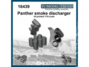 FC MODEL TREND accessoire résine 16439 Lance grenades fumigènes Panther 1/16