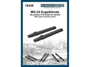 FC MODEL TREND accessoire résine 16436 MG34 Kugelblende 1/16