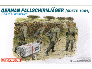 dragon maquette militaire 6070 parachutiste allemand crete 1941 1/35