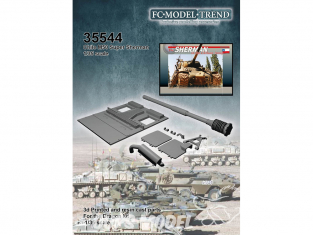 FC MODEL TREND accessoire résine 35544 Set de Détails M-50 Super Sherman Chili 1/35