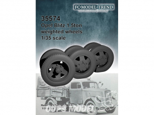 FC MODEL TREND accessoire résine 35574 Roues lestées Opel Blitz 1,5ton Icm 1/35