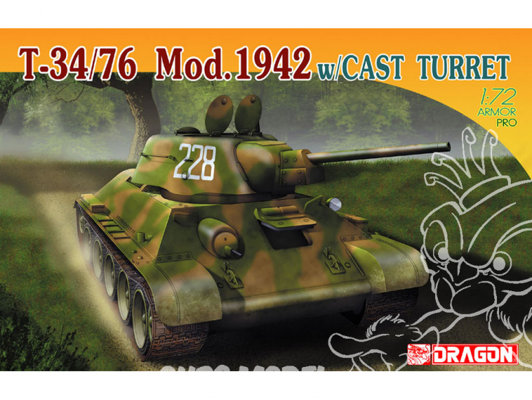 Dragon maquette militaire 7224 T-34/76 Mod.1942 1/72