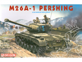 DRAGON maquette militaire 6801 M26A-1 Pershing 1/35
