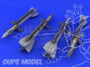 Eduard kit d&39amelioration avion brassin 648094 Missiles R-27ER / AA-10 Alamo-C 1/48