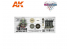 Ak interactive peinture acrylique 3G Set AK1074 WARGAME COLOR SET. STONE AND ROCK EFFECTS.