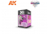 Ak interactive peinture acrylique 3G Set AK1068 WARGAME COLOR SET. MAGENTA PLASMA AND GLOWING EFFECTS.