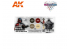 Ak interactive peinture acrylique 3G Set AK1070 WARGAME COLOR SET. ETERNAL DARKNESS. Black an Dark effects