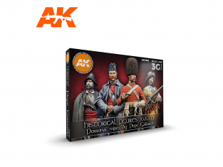 Ak interactive peinture acrylique 3G Set AK11762 COFFRET SIGNATURE PERSONNAGES HISTORIQUES S. XVI-XVIII PAR PEPE GALLARDO