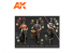 Ak interactive peinture acrylique 3G Set AK11762 COFFRET SIGNATURE PERSONNAGES HISTORIQUES S. XVI-XVIII PAR PEPE GALLARDO