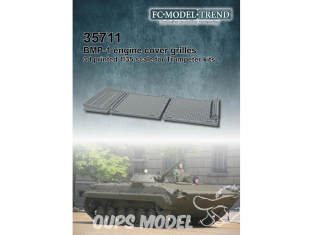 FC MODEL TREND accessoire résine 35711 Grilles moteur BMP-1 Trumpeter 1/35