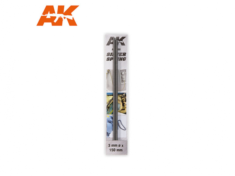 AK interactive accessoire ak9188 RESSORT ARGENT 3MM Ø