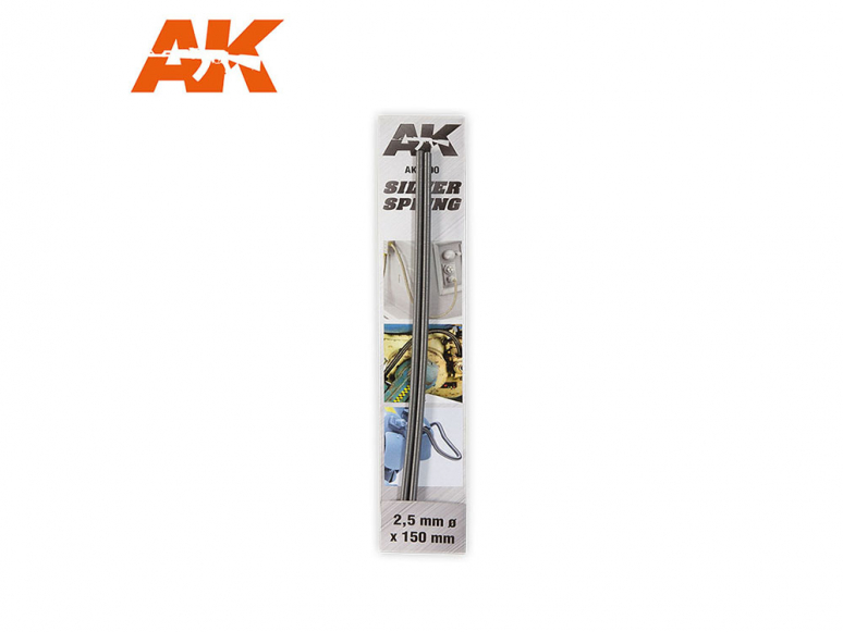 AK interactive accessoire ak9190 RESSORT ARGENT 2,5MM Ø