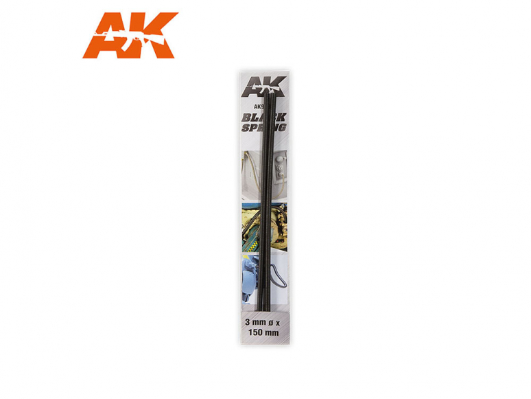 AK interactive accessoire ak9189 RESSORT NOIR 3MM Ø