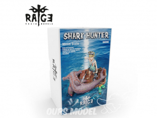 Ak Interactive figurine RAGE003 Figurine en resine SHARK HUNTER 90mm