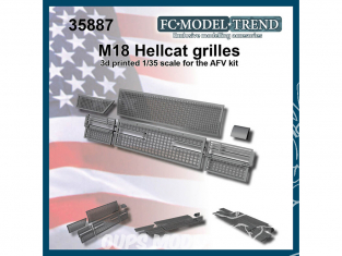 FC MODEL TREND accessoire résine 35887 Grilles M18 Hellcat 1/35