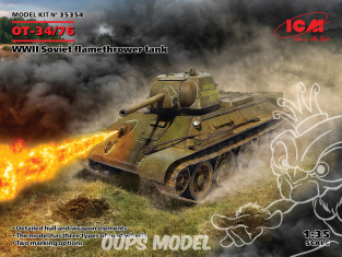 Icm maquette militaire 35354 ОТ-34/76 Char lance-flammes soviétique WWII 1/35
