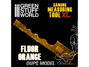 Green Stuff 506067 Mesureur Gaming Orange Fluo 12 pouces