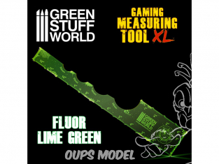 Green Stuff 506074 Mesureur Gaming Vert Fluo Lime 12 pouces