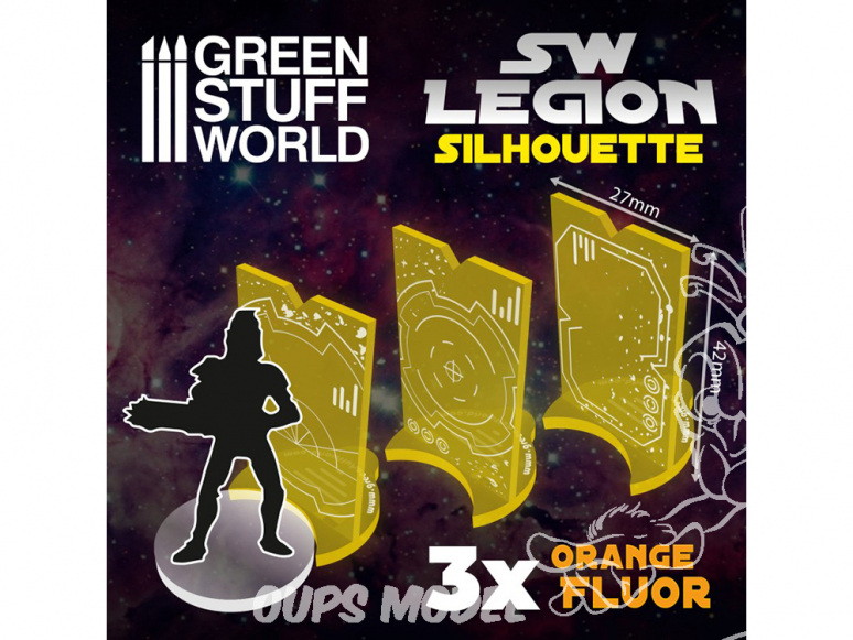 Green Stuff 505190 Silhouette SW Legion Orange fluo