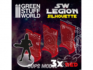Green Stuff 505275 Gaming Silhouette SW Legion Rouge