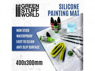 Green Stuff 500720 Tapis de peinture 400x300mm