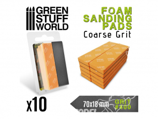 Green Stuff 502705 Eponge de Ponçage Flexible Grain 400