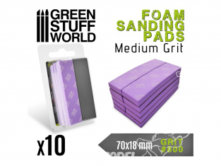 Green Stuff 502724 Eponge de Ponçage Flexible Grain 800