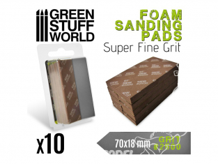 Green Stuff 502755 Eponge de Ponçage Flexible Grain 2500
